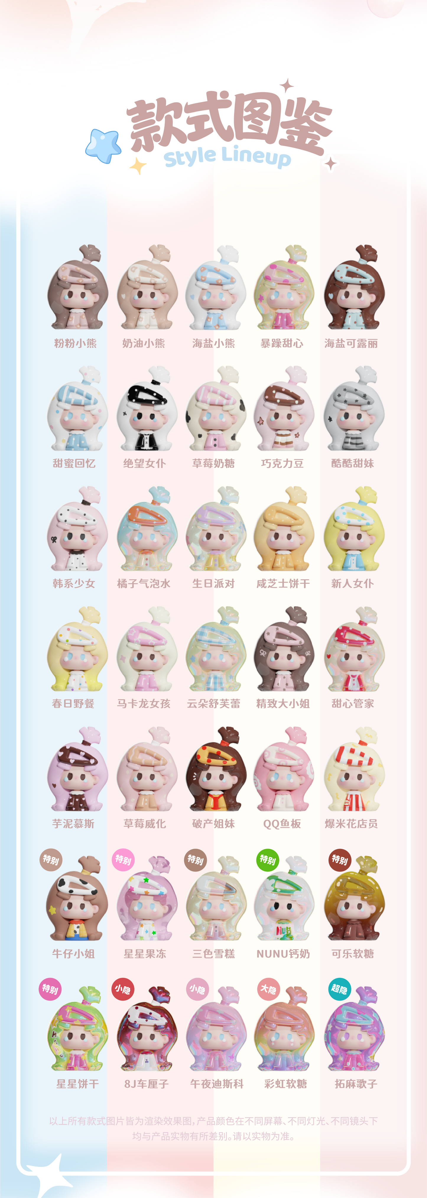 【preorder August 3rd】Nunu Small Hair Clip Minibean Series toy surprise box Dolls
