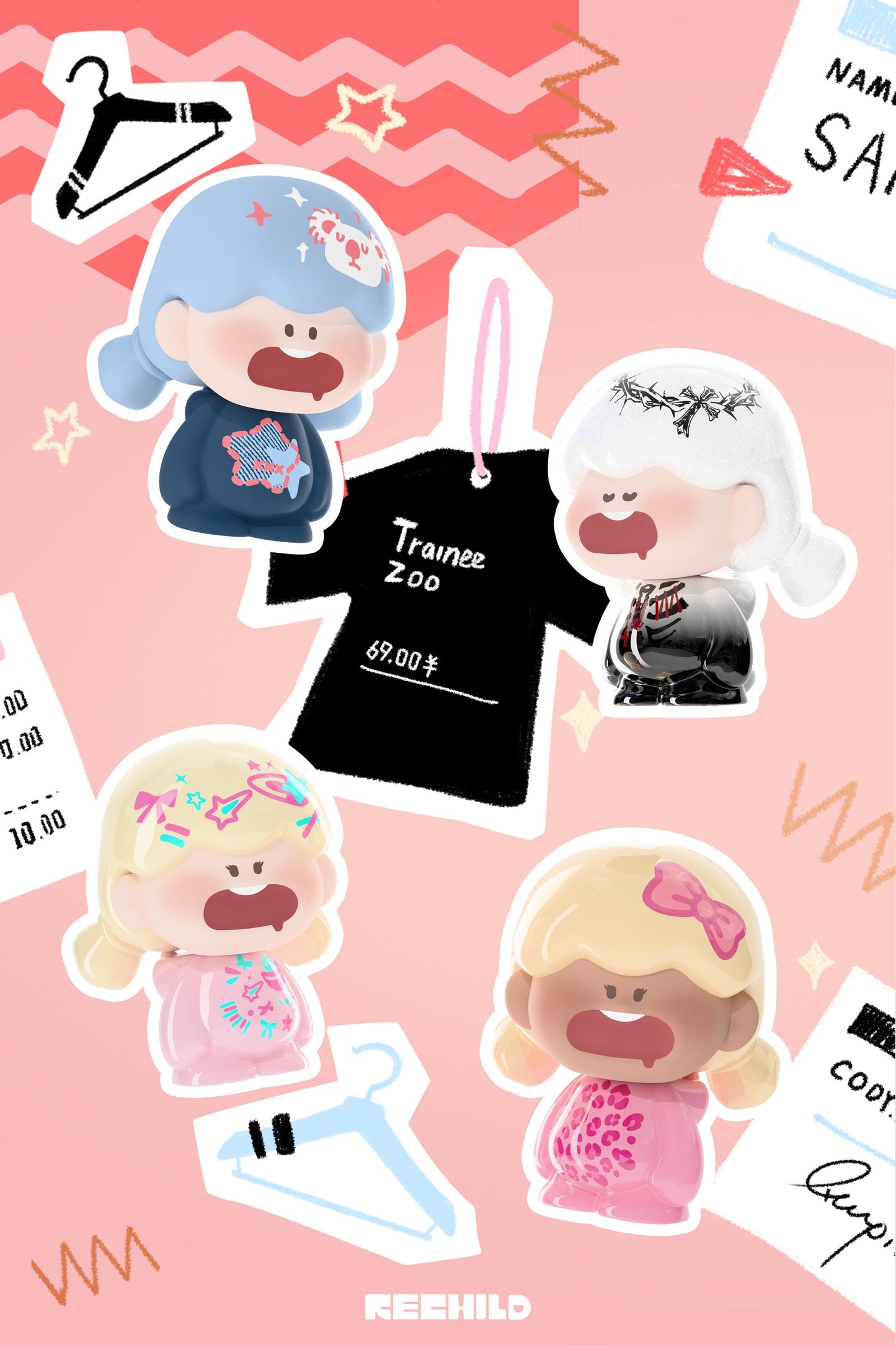 Quupid Trainee Zoo Minibean Series toy surprise box Dolls