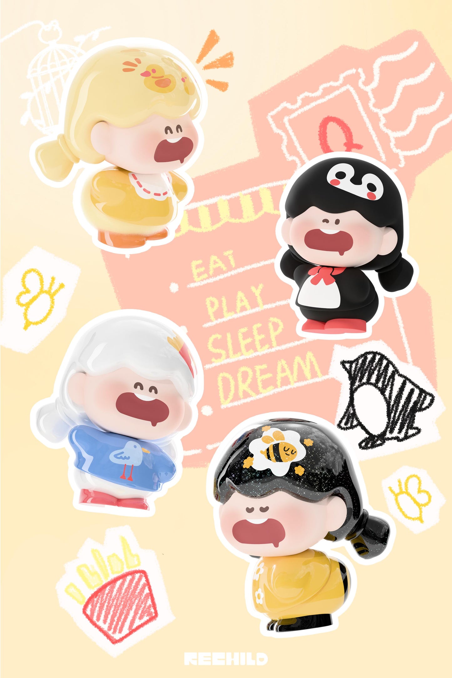 Quupid Trainee Zoo Minibean Series toy surprise box Dolls