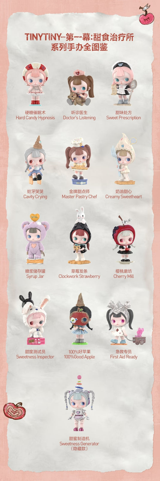 【preorder】POP MART TinyTiny - Act Ⅰ Sugar Therapy Room Series toy surprise box Dolls