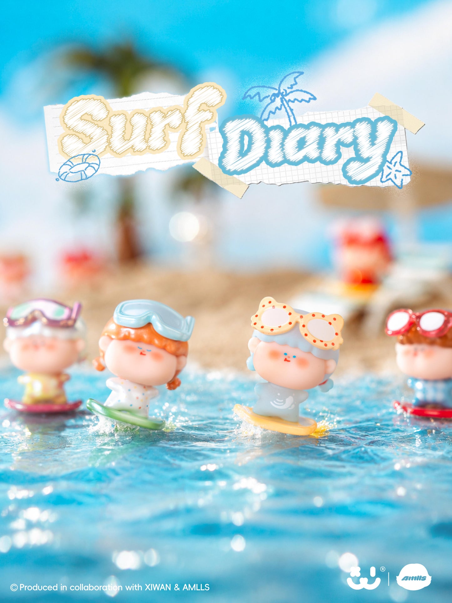 Amlls Surf Diary Minibean Series toy surprise box Dolls