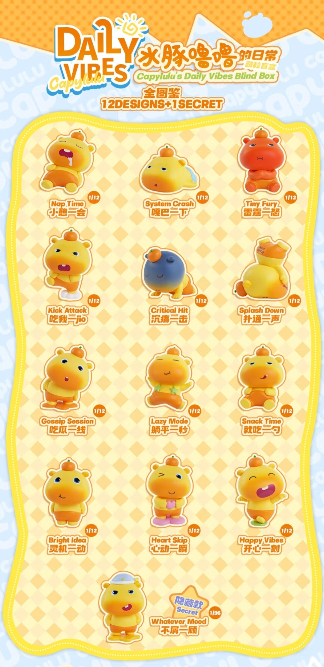 Capylulu's Daily Vibes Mini Series toy surprise box Dolls