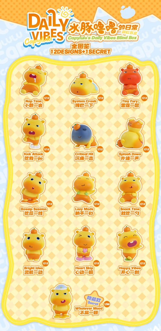 Capylulu's Daily Vibes Mini Series toy surprise box Dolls
