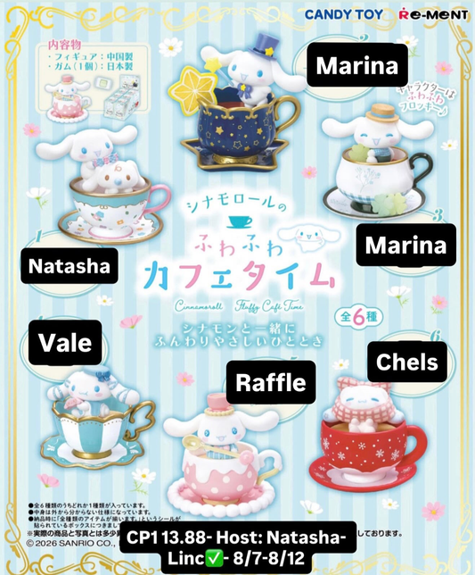 Cinnamoroll Fluffy Cafe Time claim Party