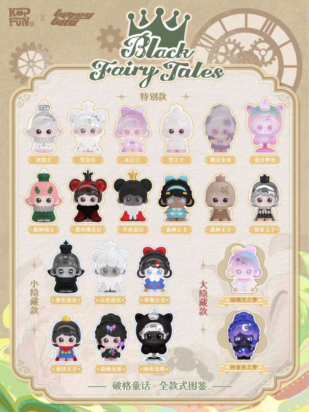【preorder August 24】Lancy LuLu Black Fairy Tales Mini Series toy surprise box Dolls