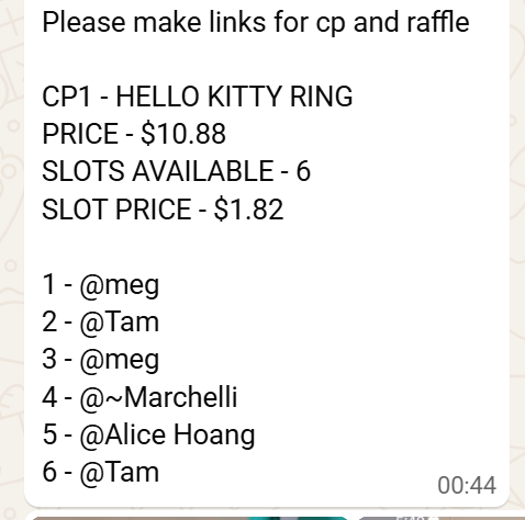 Hello Kitty Butterfly Whispers Ring Collection series claim party
