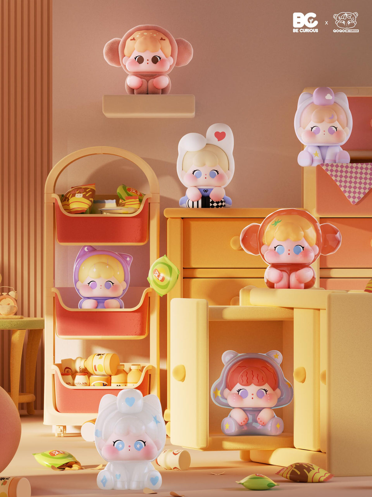QOQO My Fur Baby Minibean Series toy surprise box Dolls
