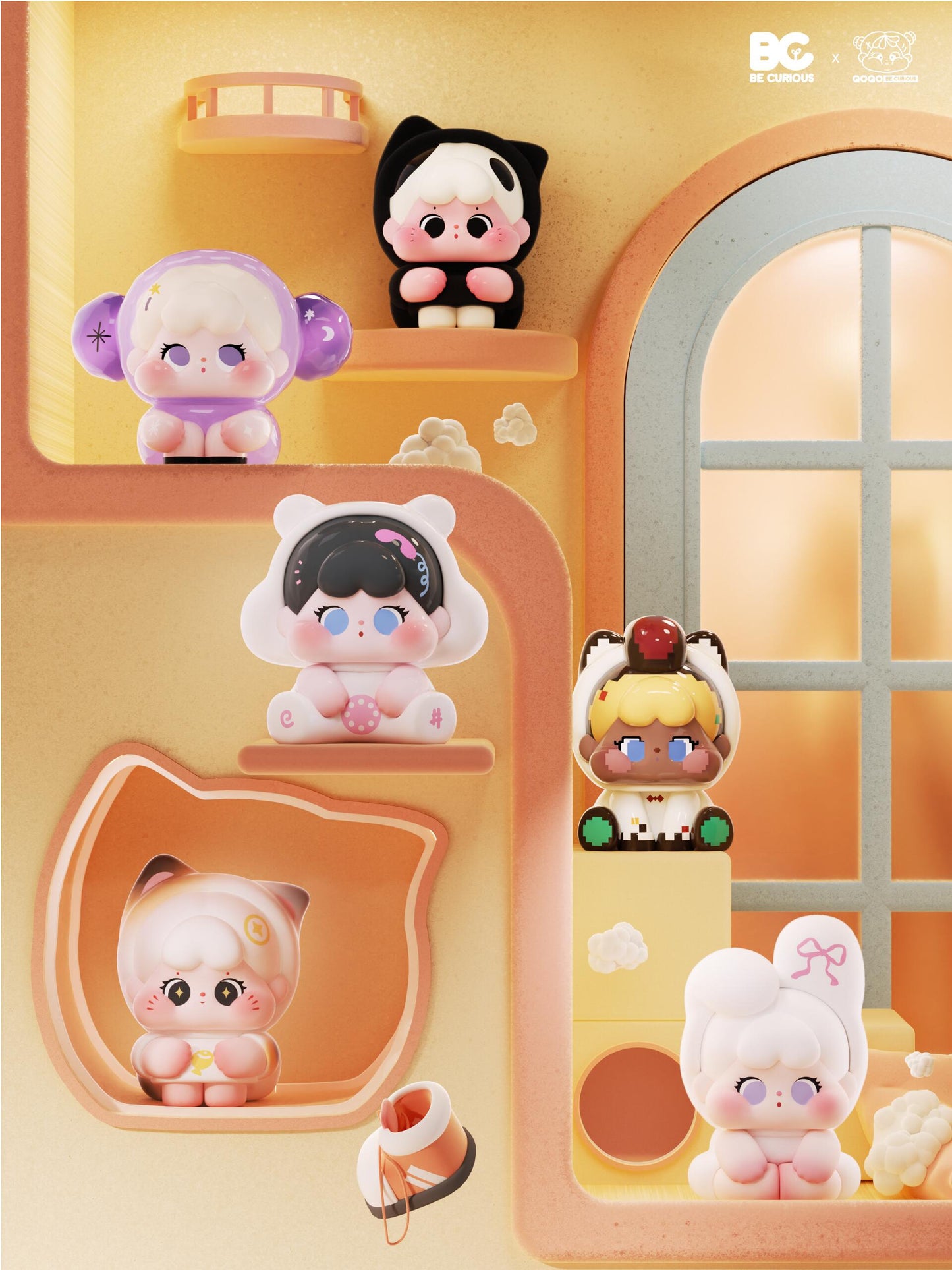QOQO My Fur Baby Minibean Series toy surprise box Dolls