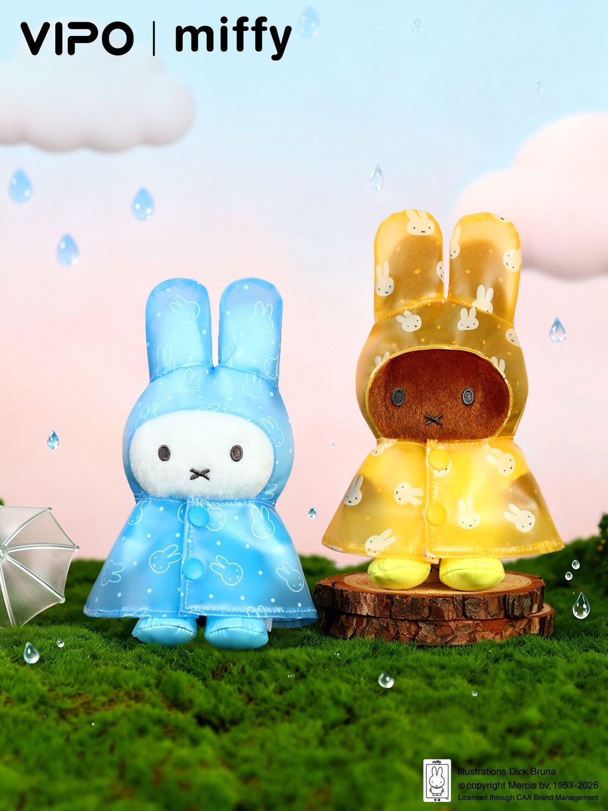 Miffy Raincoat Plush Series toy surprise box Dolls