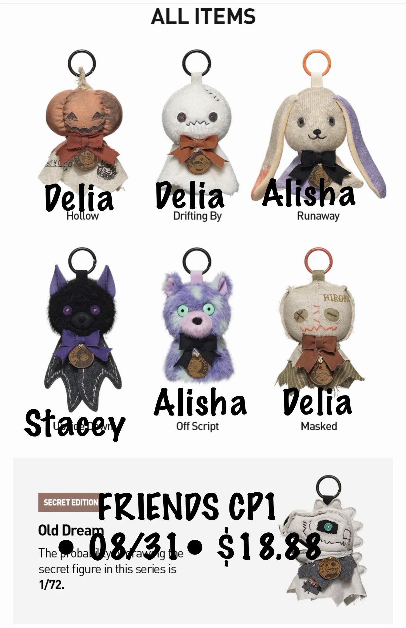Hirono Dark Scene Night Light Charm Series Claim Party