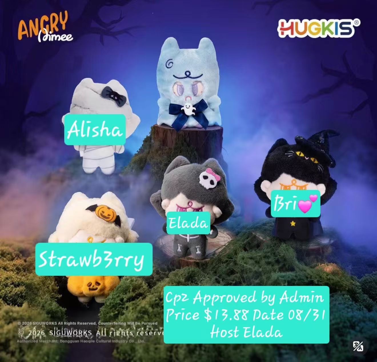 Angry Amiee Collection Halloween Series Claim Party