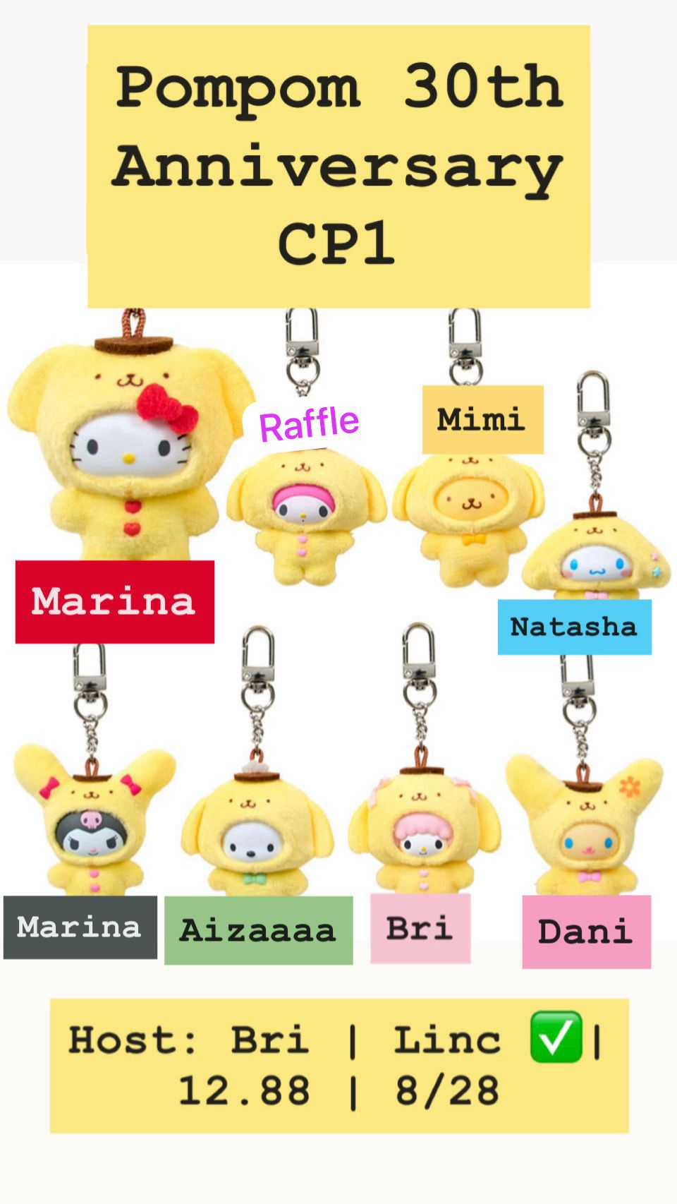 Sanrio Pudding Dog 30th Anniversary Costume Series  Claim Party