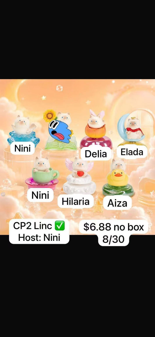 cat pal Angel Wings Cat Figurine Series Claim Party