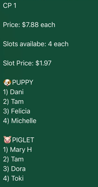 Kewpie Animal  Series claim party