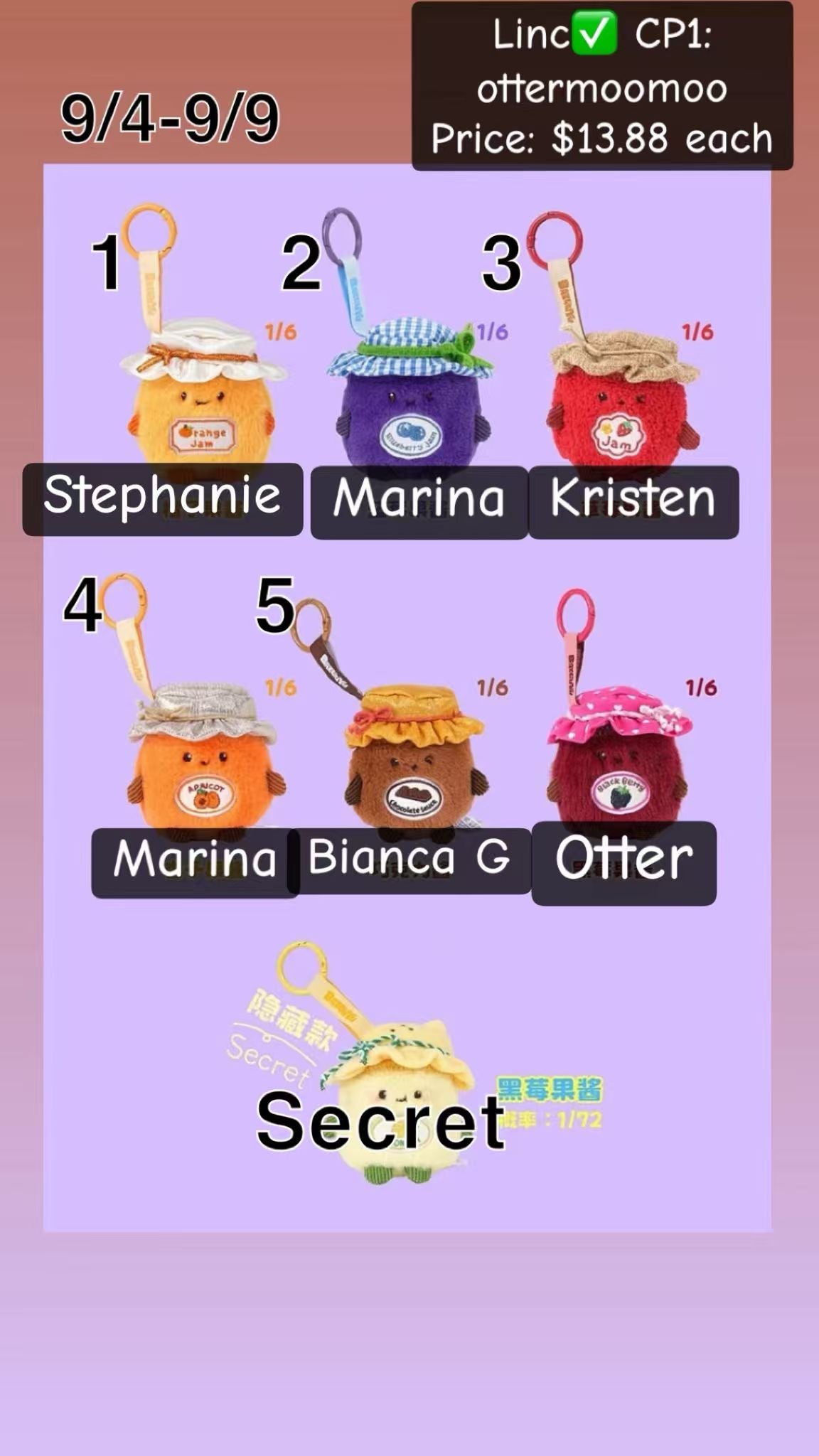 Sweetheart Sauce Organizer Bag Series claim  party
