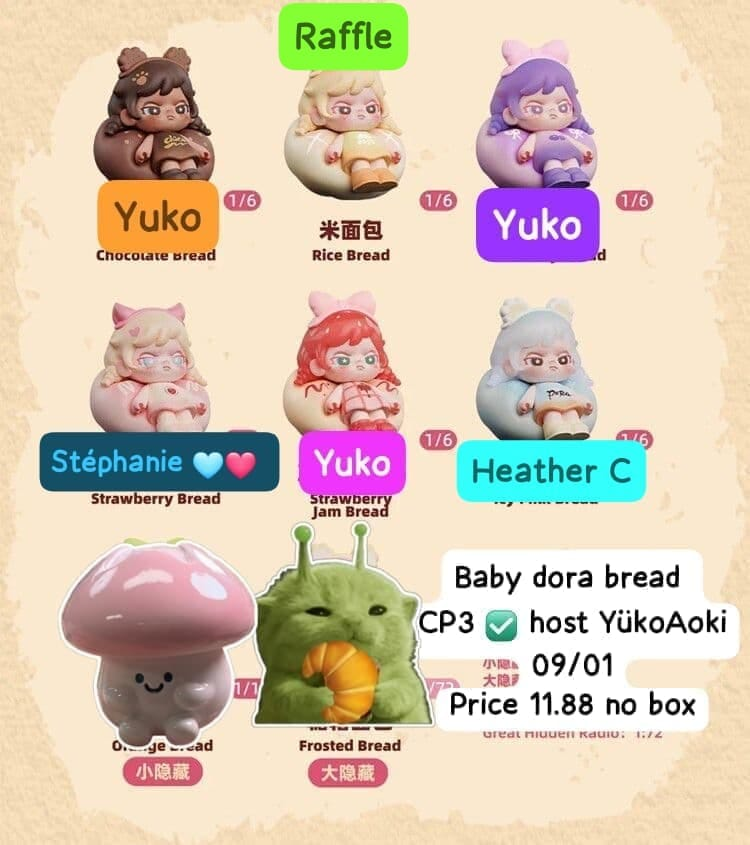 Baby Dora Tiny Bread Bite Series Claim Party