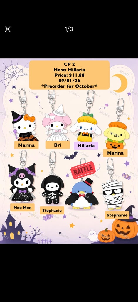 Sanrio Halloween Chibittomo Series Claim Party