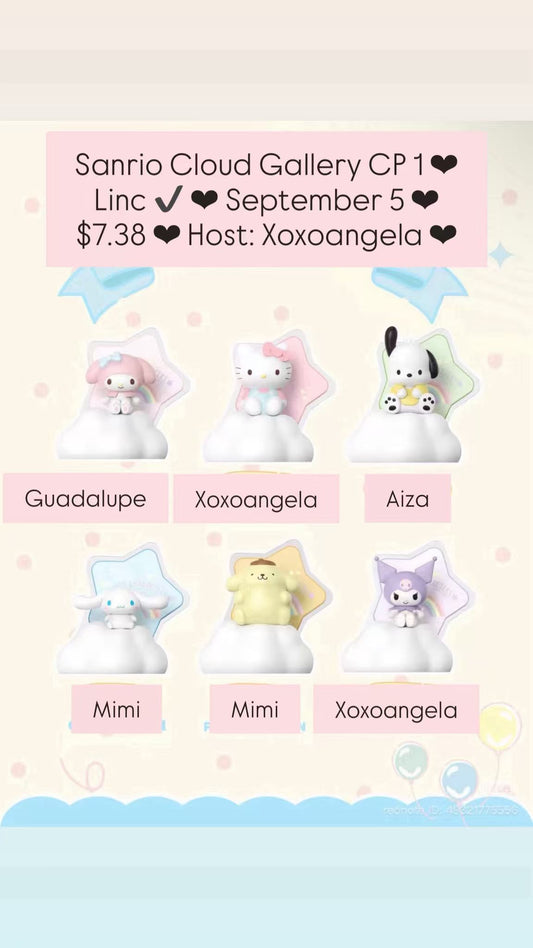 Sanrio Cloud Gallery series claim party