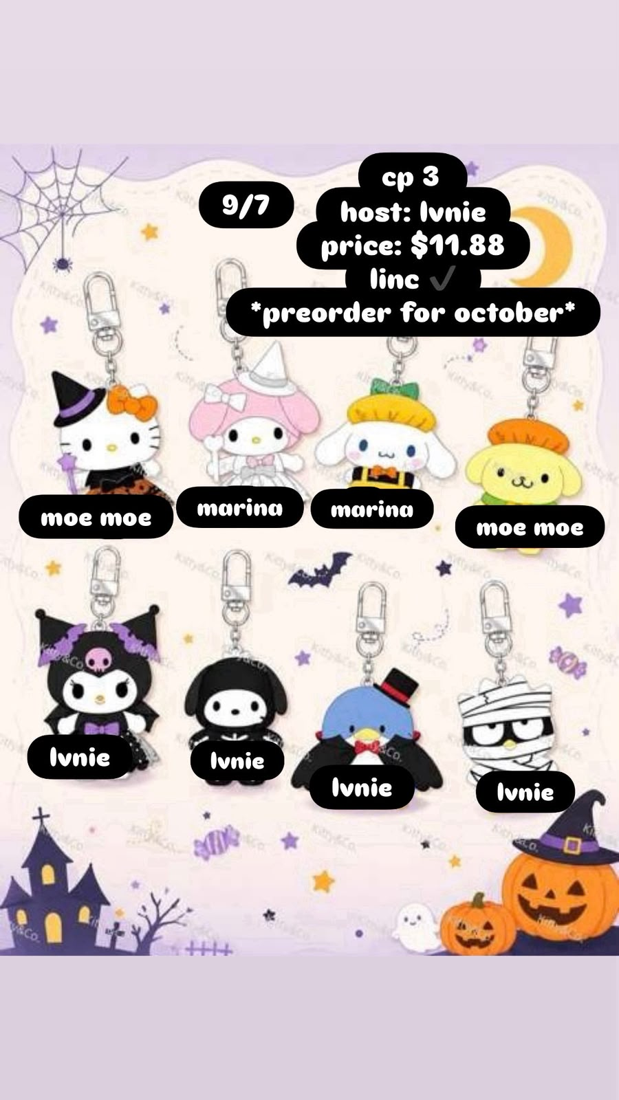 Sanrio Halloween Chibittomo Series Claim Party