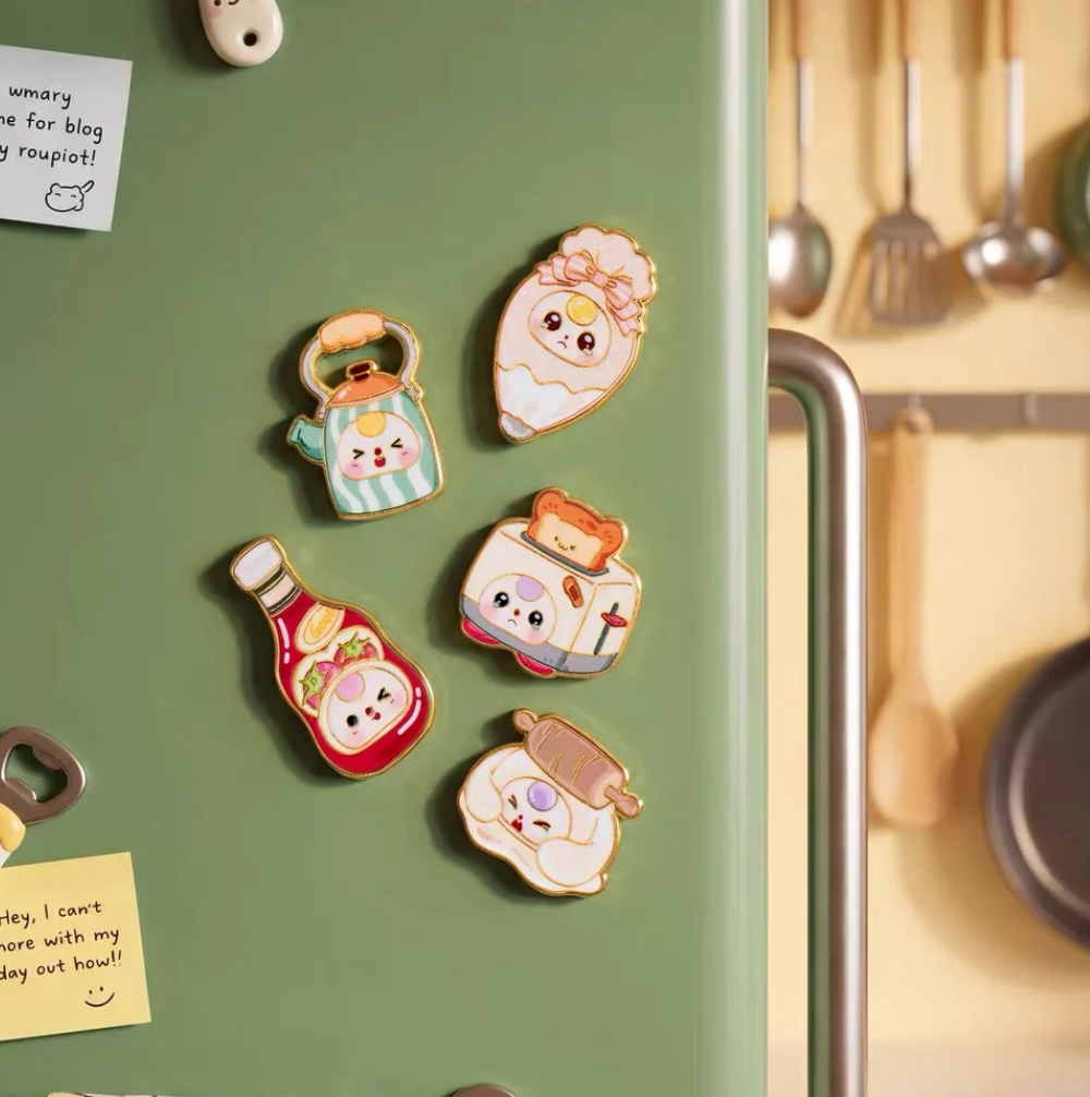 Baby Three Kitchen Fridge Magnet Series toy surprise box Dolls