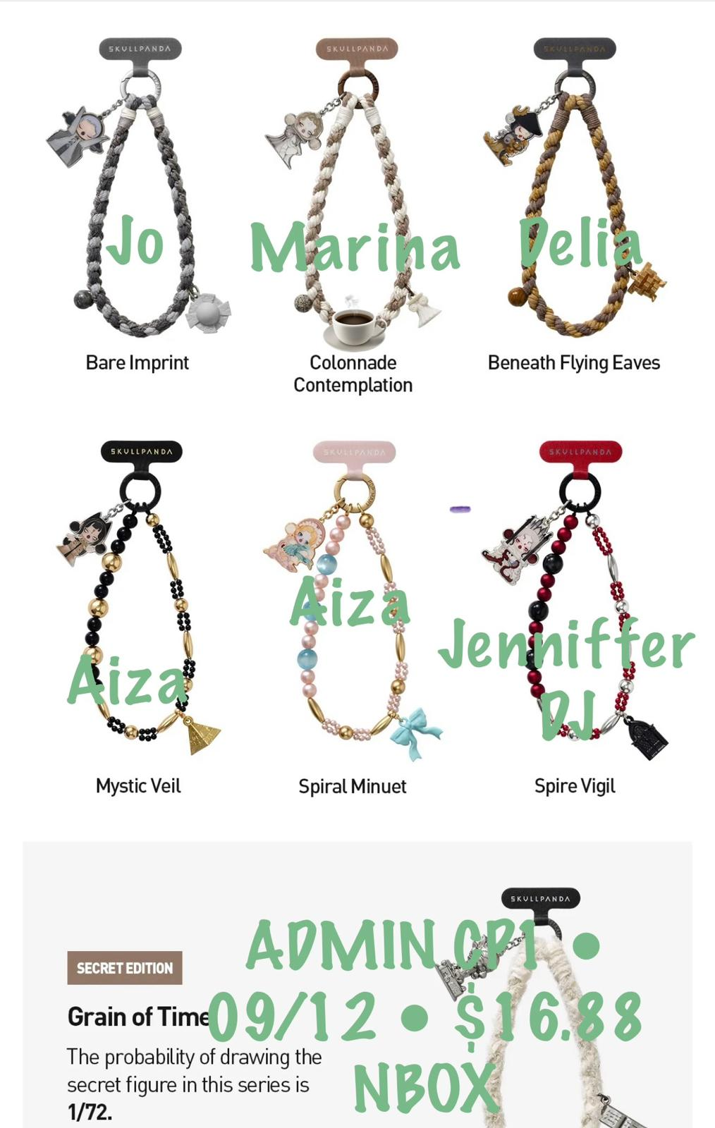 【preorder September 18】POP MART Skullpanda Abodes of Time Phone Lanyard Series toy surprise box Dolls