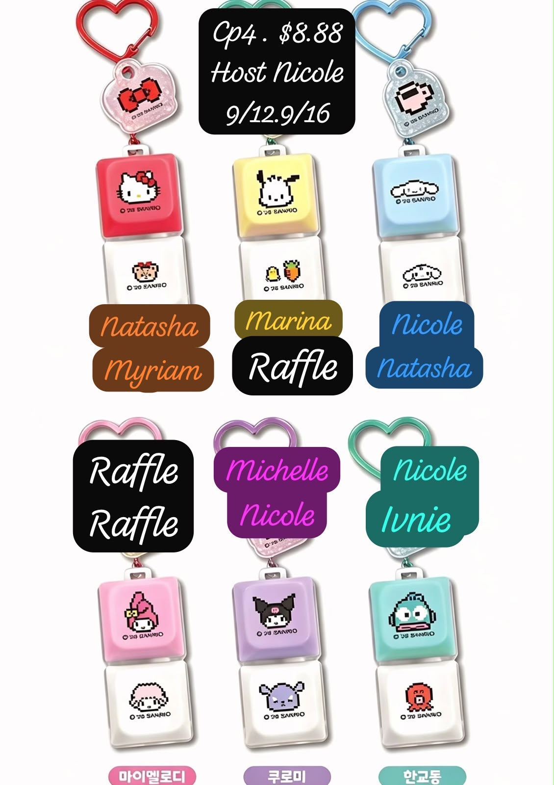 Sanrio Keycap Series Claim Party