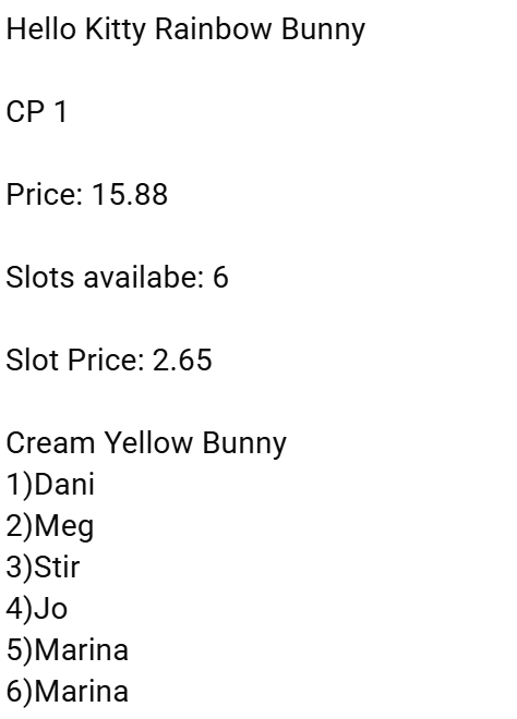 Hello Kitty Rainbow Bunny Series Claim Party
