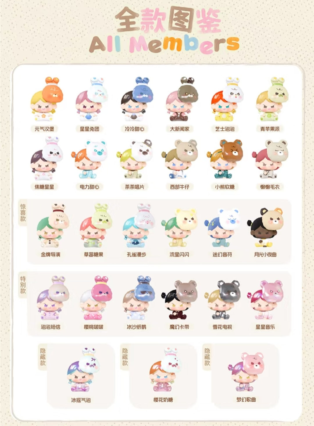 【preorder 9/27】Yaoyao Mask Party Mini Series toy surprise box Dolls