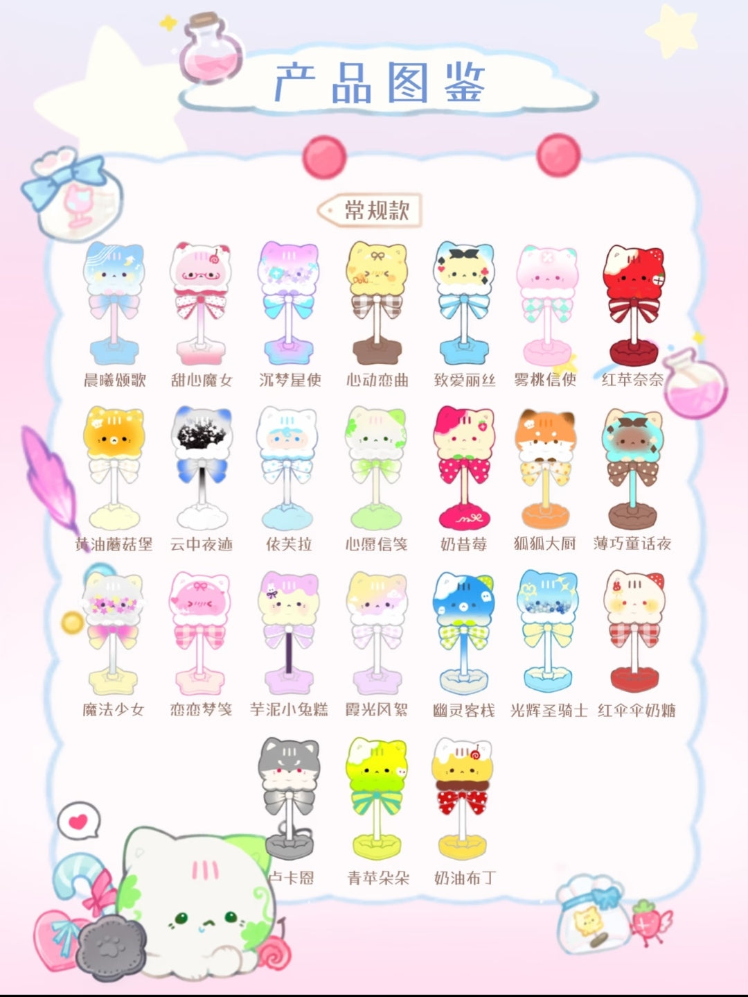 Octocat Magic Candy House Mini Series toy surprise box Dolls