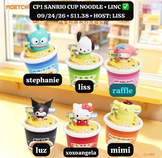 Sanrio cup noodle  series claim party