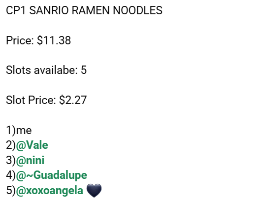 Sanrio cup noodle  series claim party