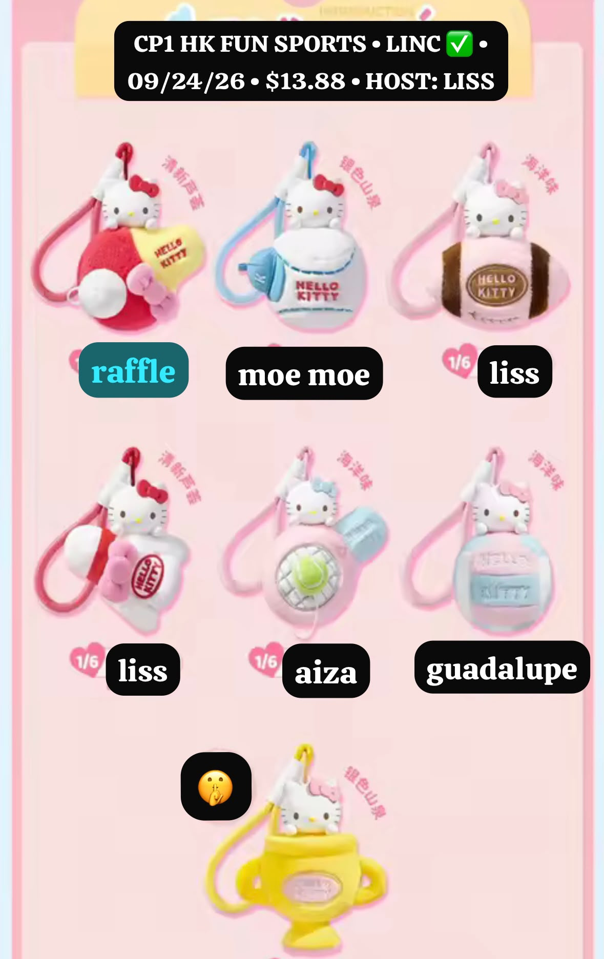 Hello Kitty Sports series claim party