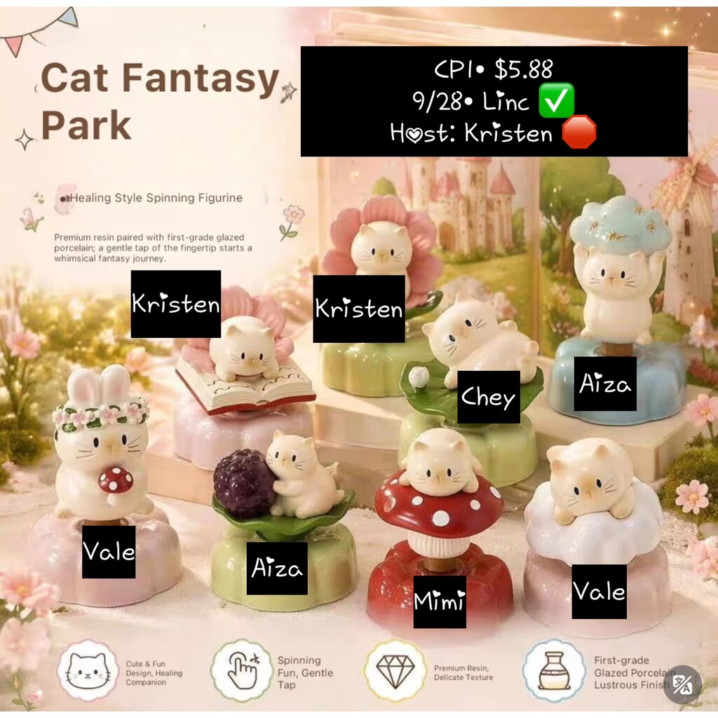 Cat Fantasy Park Series Claim Party