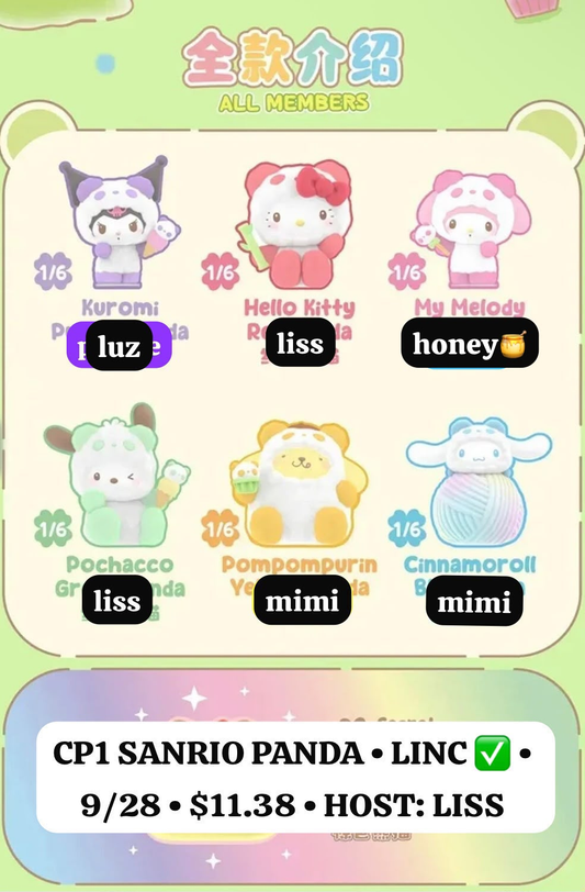 Sanrio Panda Series Claim Party