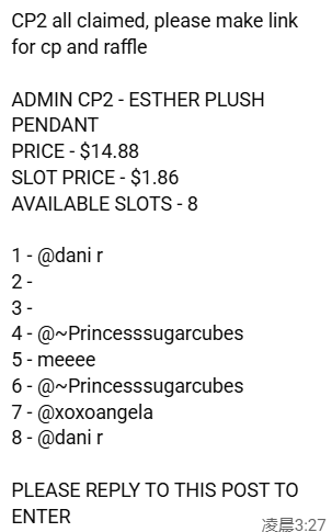 Aisele Bunny Plush Series Claim Party