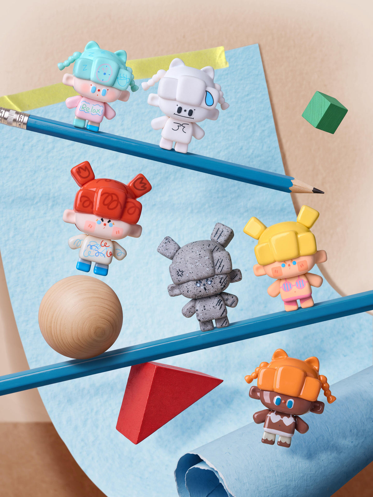 FangKuai Minibean Series toy surprise box Dolls