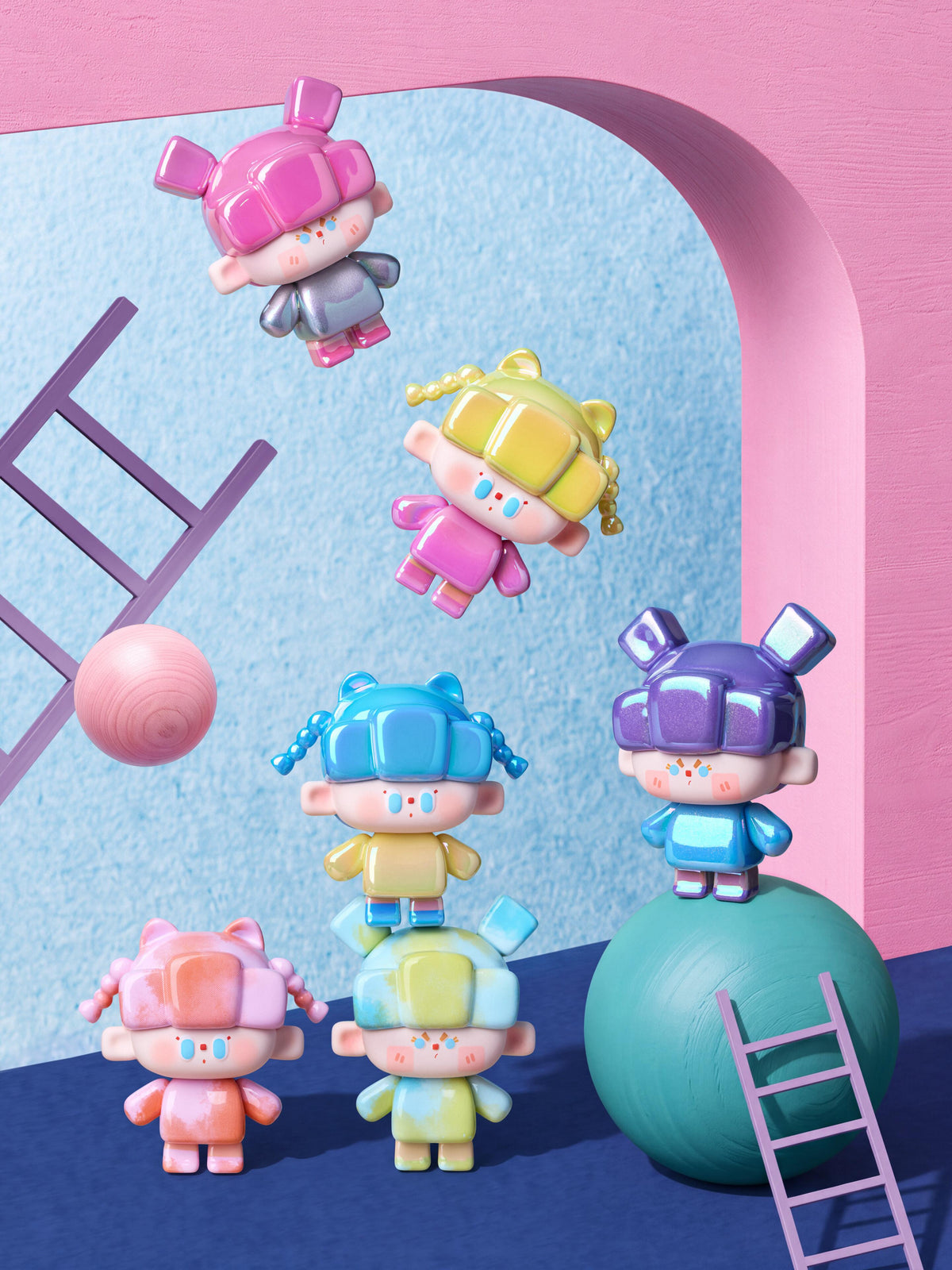 FangKuai Minibean Series toy surprise box Dolls