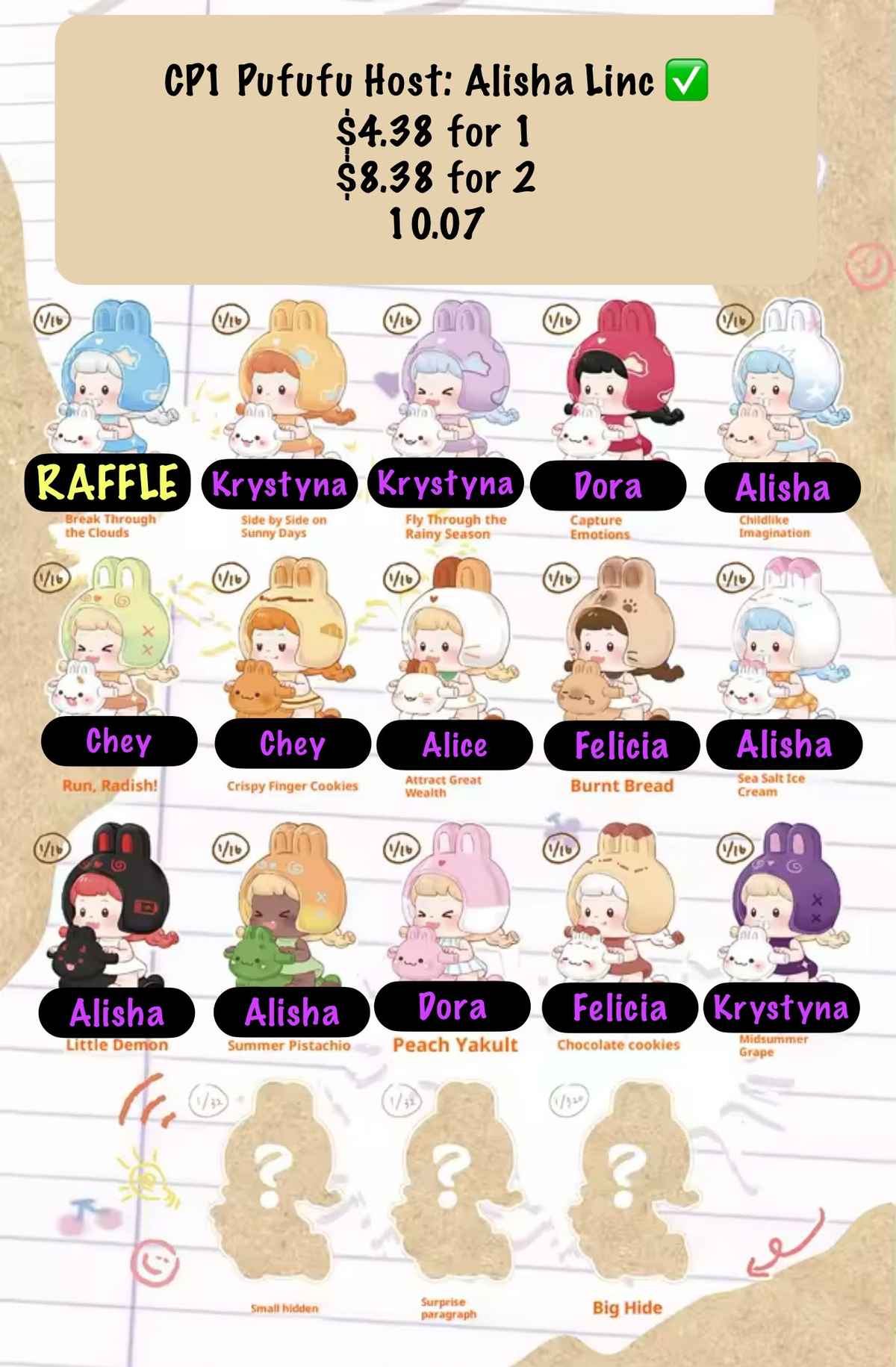 pufufu Rabbit Head Series claim party