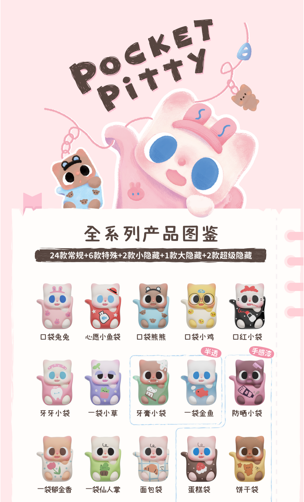 Pocket Pitty Minibean Series toy surprise box Dolls