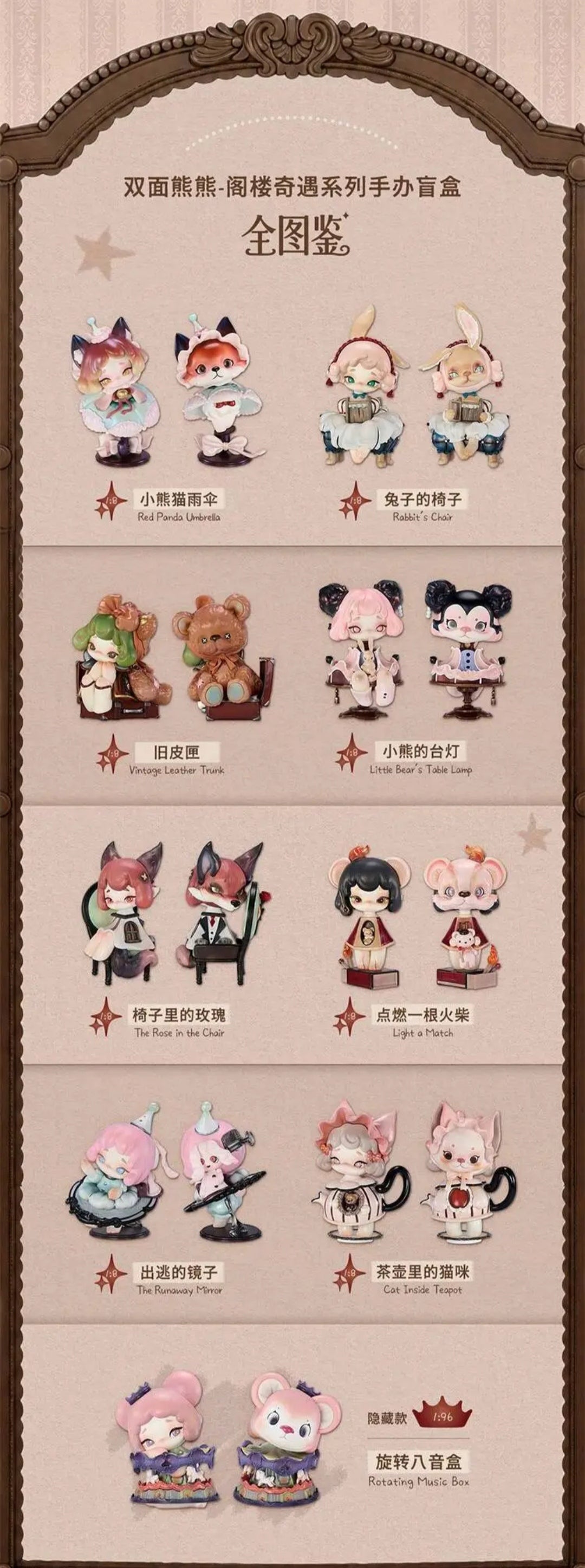 【Preorder 10/16】Dual Bear Attic Encounter Series toy surprise box Dolls