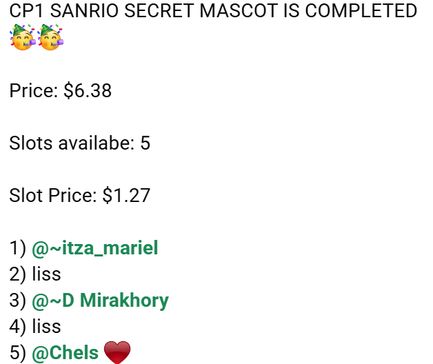 Sanrio Characters: Secret Mascot Flocked Mini Series claim party