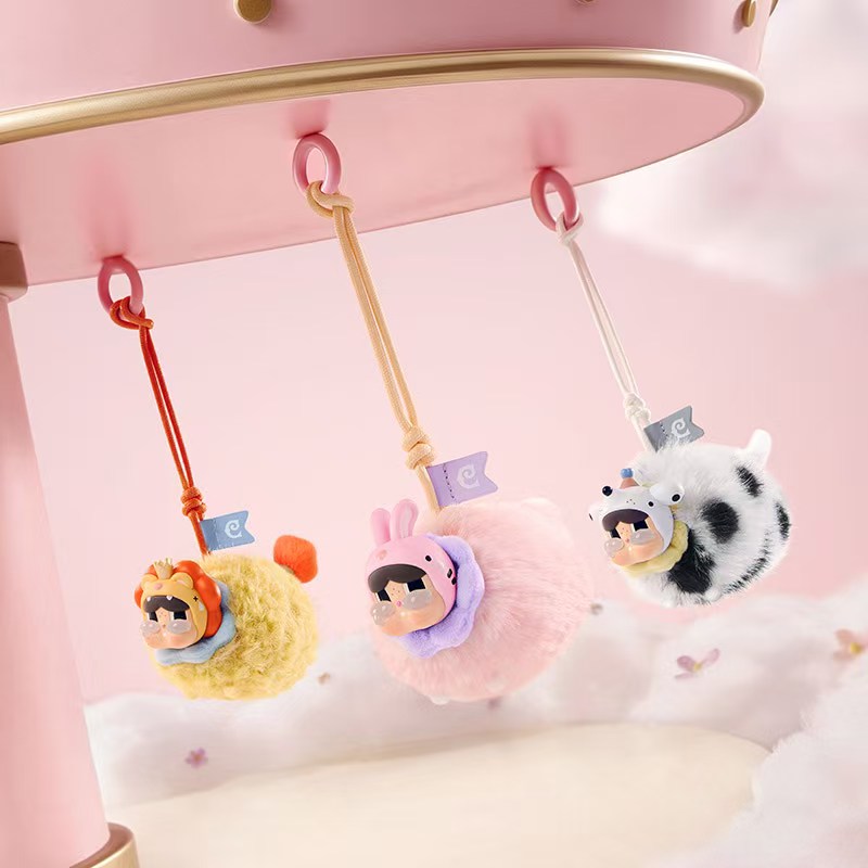 【Pre-order 10/22】PPMT Crybaby Crying Round n Round Scented Fluffy Ball Charm Series toy surprise box Dolls