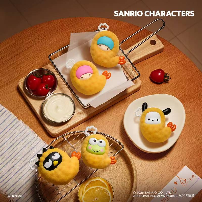 【Pre-order 10/22】PPMT Hello Kitty and Friends Fried Shrimp Minibean Series toy surprise box Dolls
