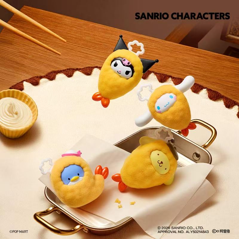 【Pre-order 10/22】PPMT Hello Kitty and Friends Fried Shrimp Minibean Series toy surprise box Dolls