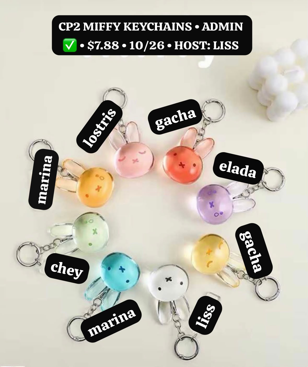Miffy Macaron series claim party