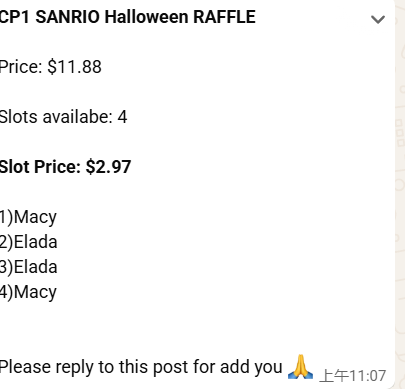 Sanrio Halloween Charm Collection claim party
