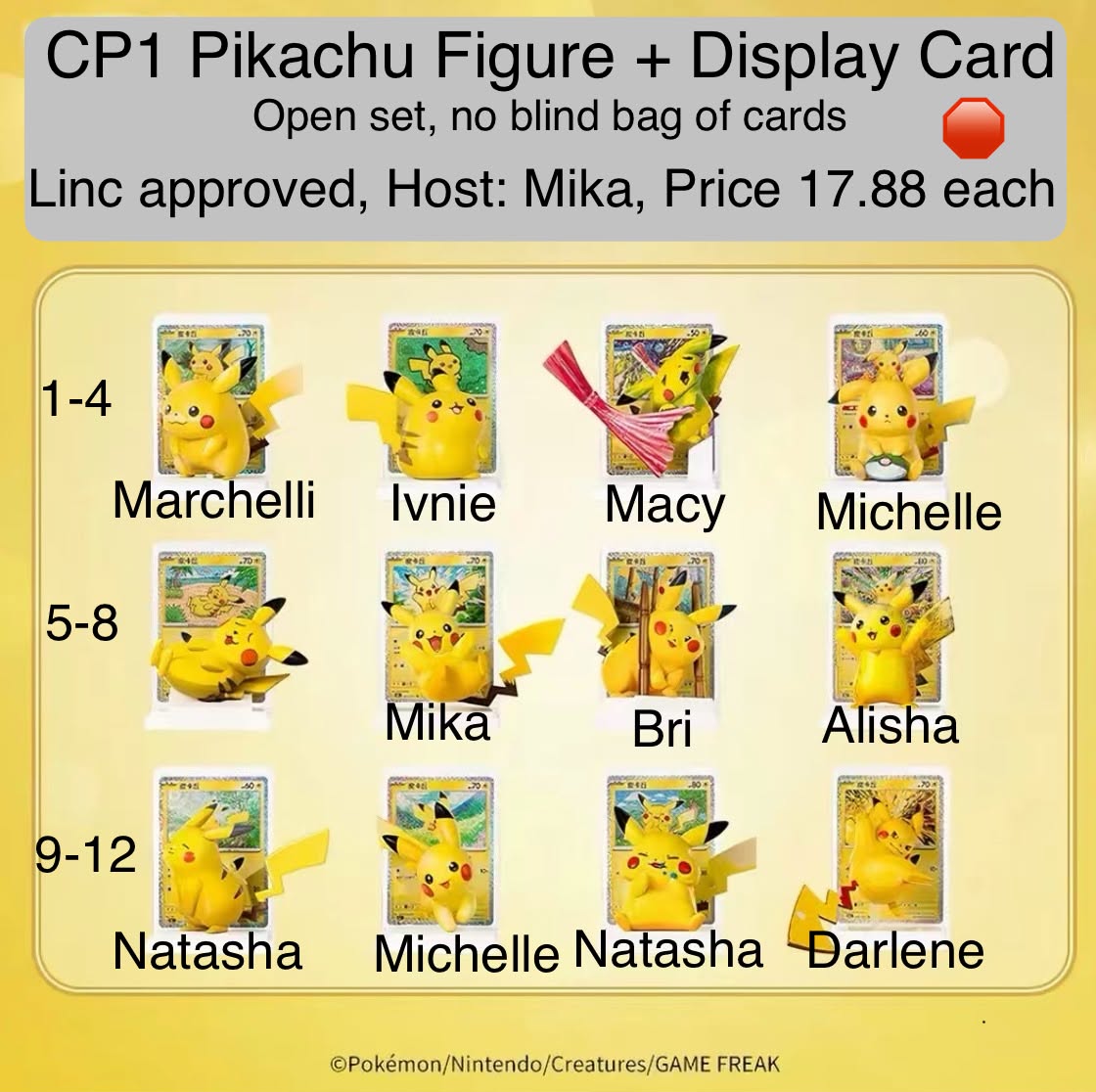 Pokémon Art: 30th Anniversary Pikachu Figurine Series claim party