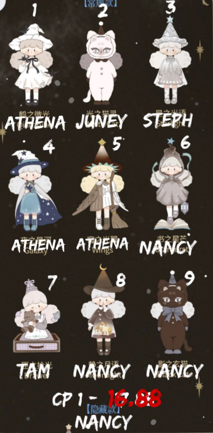 Molinta Chasing Light Series toy surprise box Dolls