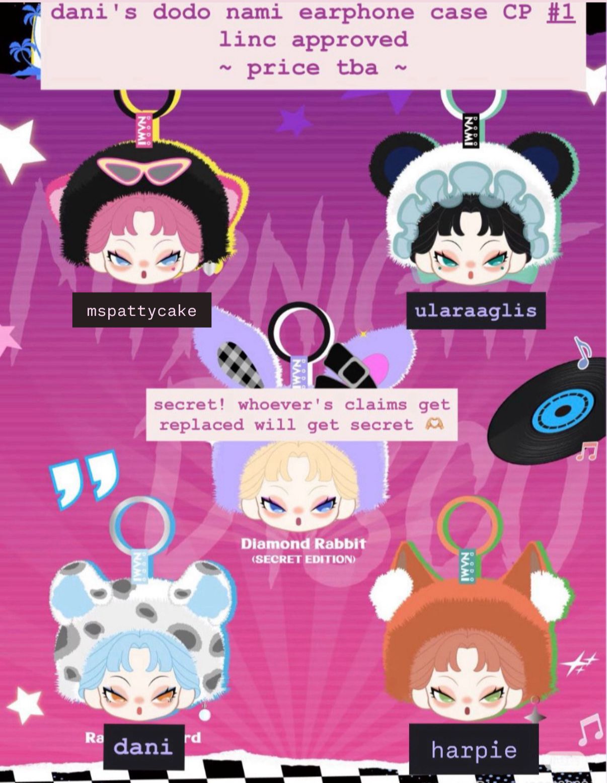 Dodo nami Mobile Phone case and Earphone case Claim party
