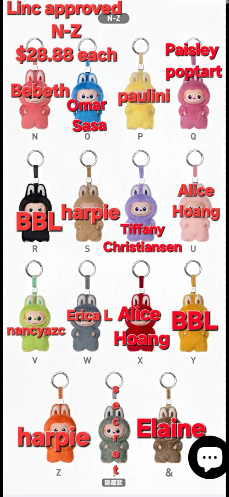 POP MART THE MONSTERS Pin for Love Plush Series toy surprise box Dolls